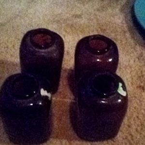 4 Levi Garret snuff bottles